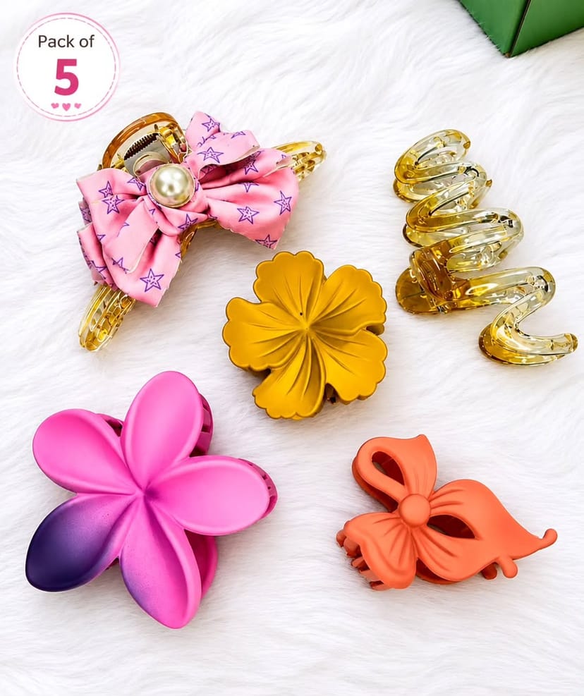 Claw clip set of 5